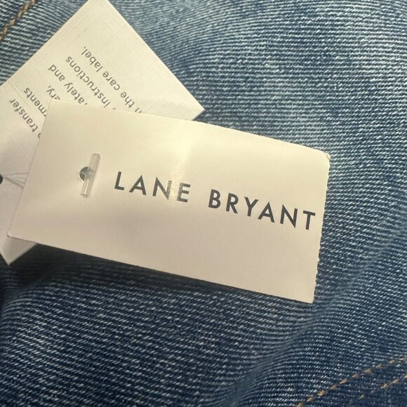 NWT Lane Bryant 18 Boyfriend Midi Shorts Super Stretch Distressed Signature Fit - Picture 12 of 16